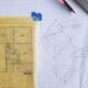 Blueprints used for a home build in Asheville, NC