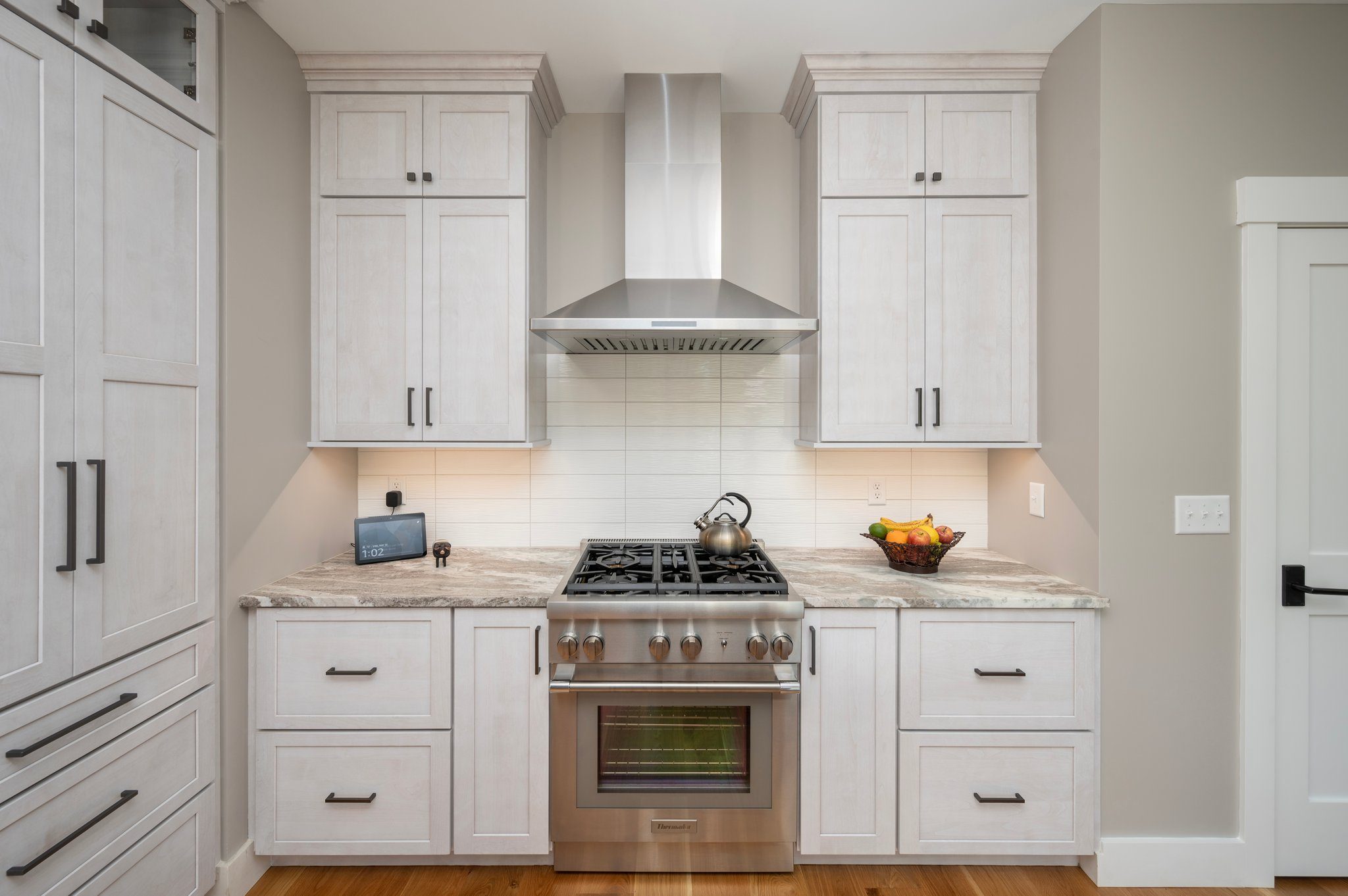 This kitchen features typical craftsman style design