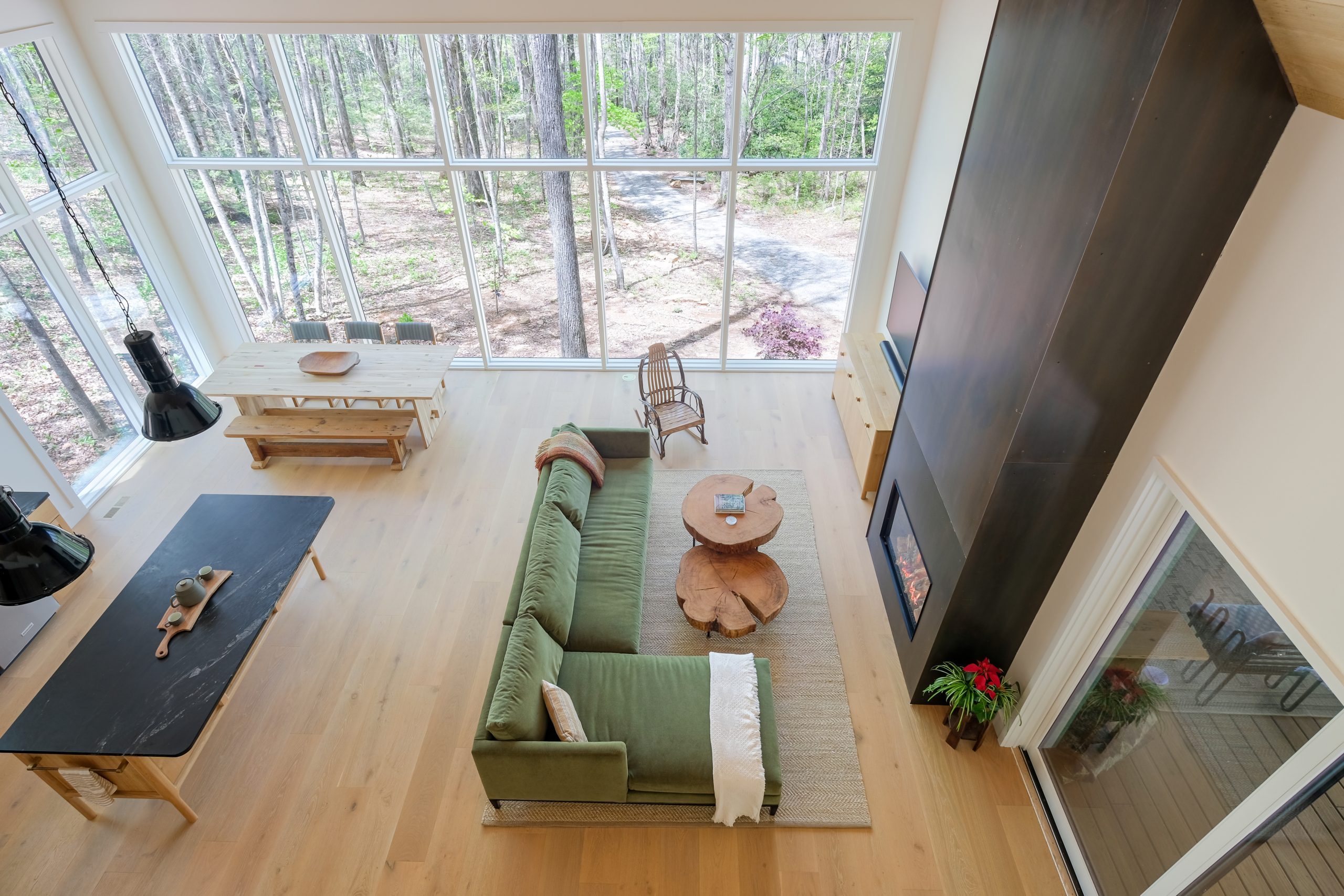 Bandominium style interior in asheville