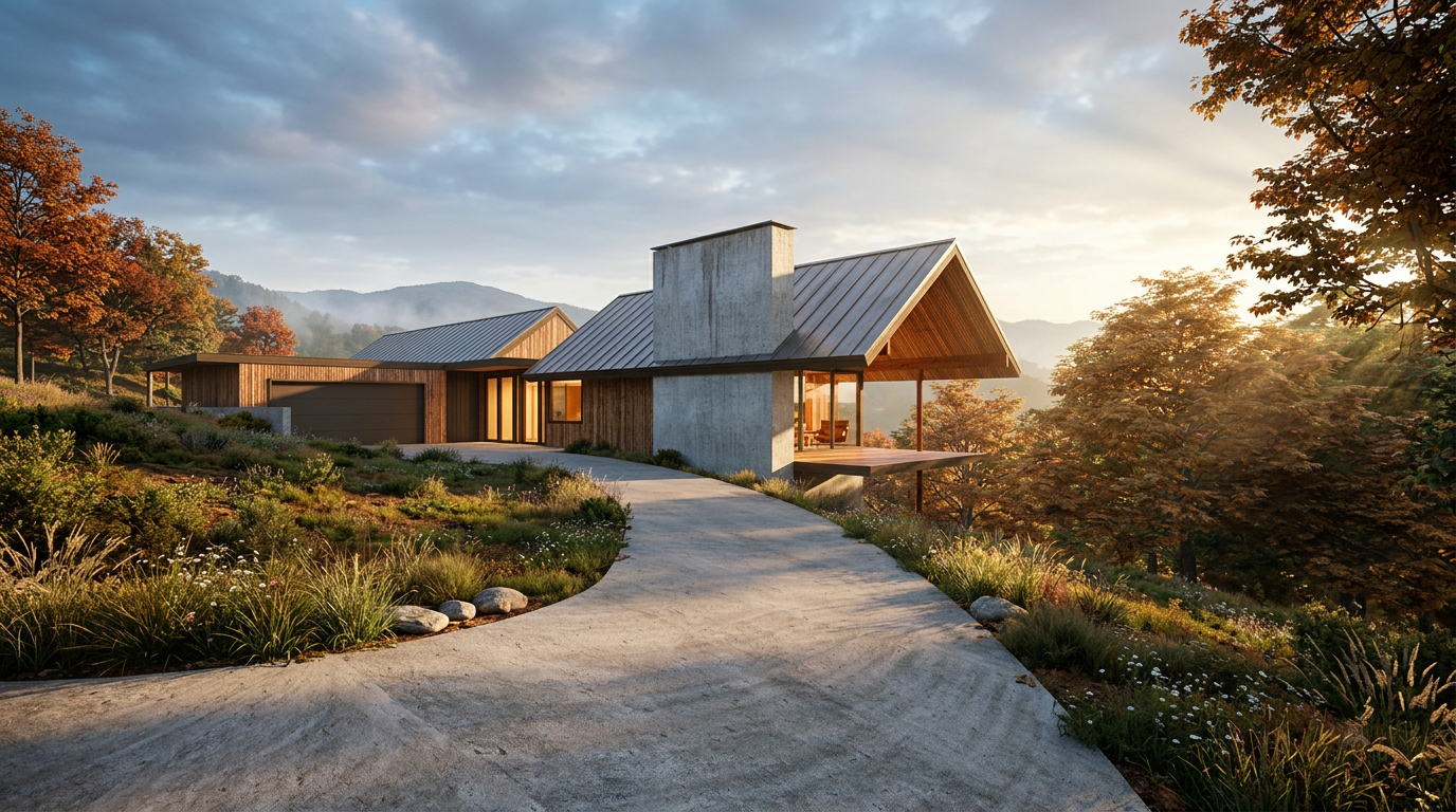 Custom home in asheville